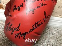 FLOYD MAYWEATHER Jr Family signed Boxing GLOVE Signiert TMT PSA/DNA COA LOA
