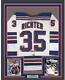 Framed Autographed/signed Mike Richter 33x42 New York White Jersey Psa/dna Coa