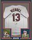 Framed Autographed/signed Omar Vizquel 33x42 Cleveland White Jersey Psa/dna Coa