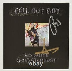 Fall Out Boy So Much For Stardust Cover Autograph Signed & Framed CD Psa Dna Coa