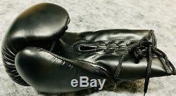 Floyd Mayweather Jr. Signed Boxing Glove Auto Black TMT PSA DNA COA