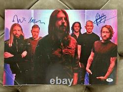 Foo Fighters Signed Poster Taylor Hawkins & More RARE! Psa DNA Coa