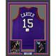 Framed Autographed/signed Vince Carter 33x42 Toronto Purple Jersey Psa/dna Coa