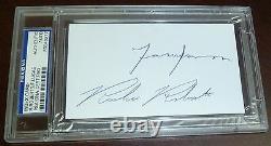 Frank Lucas & Richie Roberts Signed Index Card PSA/DNA COA American Gangster