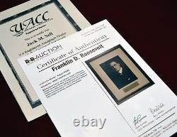 Franklin Roosevelt, FDR Signed Autograph, COA, UACC, PSA/DNA Guaranteed, FRAME