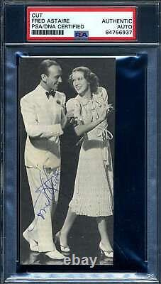 Fred Astaire PSA DNA Coa Signed Photo Autograph