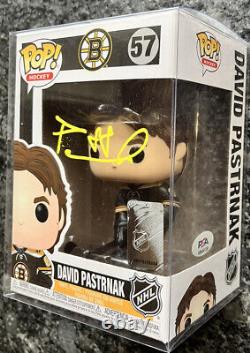 Funko Pop! David Pastrnak NHL #57 Signed Autographed Boston Bruins Psa/dna Coa