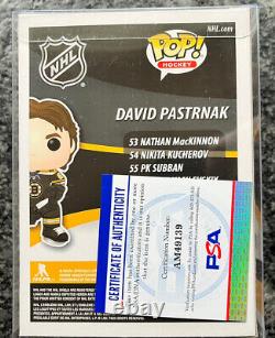 Funko Pop! David Pastrnak NHL #57 Signed Autographed Boston Bruins Psa/dna Coa