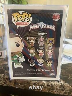 Funko Pop! Power Rangers #669 Tommy Signed By Jason David Frank With Psa/dna Coa