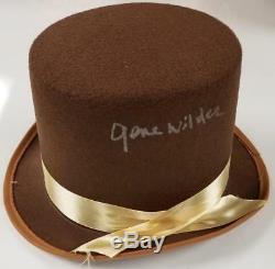 GENE WILDER Signed Willy Wonka Top Hat Auto Chocolate Factory with PSA/DNA COA