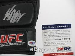GEORGES RUSH ST PIERRE'GSP' Hand Signed Glove + PSA DNA COA