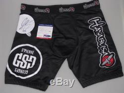 GEORGES RUSH ST PIERRE'GSP' Hand Signed Trunks / Shorts UFC+ PSA DNA COA LRGE