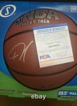 GIANNIS ANTETOKOUNMPO Milwaukee Bucks +1 Autograph Spalding ball PSA/DNA COA