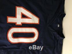 Gale Sayers Autographed Custom Navy Blue Jersey PSA/DNA COA Chicago Bears HOF