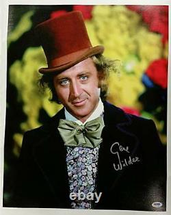 Gene Wilder Signed Willy Wonka 16x20 Canvas Photo #1 SILVER AUTO PSA/DNA COA