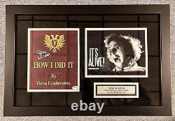 Gene Wilder Signed Young Frankenstein Framed Replica Movie Prop PSA/DNA COA