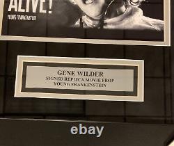 Gene Wilder Signed Young Frankenstein Framed Replica Movie Prop PSA/DNA COA