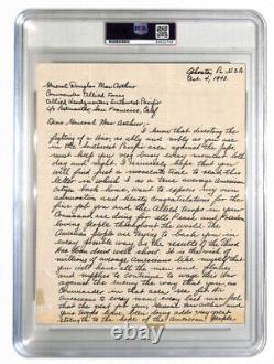 General Douglas MacArthur signed autograph letter With inscription PSA/DNA COA
