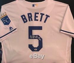 George Brett Autographed Jersey PSA/DNA COA Authentic MLB Royals Signed Jersey
