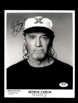 George Carlin PSA DNA Coa Signed 8x10 Photo Autograph