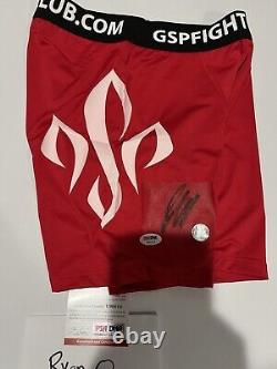 Georges St-Pierre GSP RUSH Autographed UFC Fight Shorts Signed PSA/DNA COA