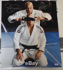 Georges St-Pierre & Royce Gracie Signed UFC 16x20 Photo PSA/DNA COA GSP Picture