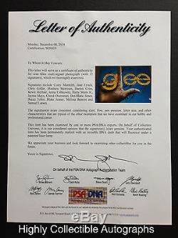 Glee Cast 15 Signed 11x14 Photo Autograph Psa Dna Coa Loa Cory Monteith