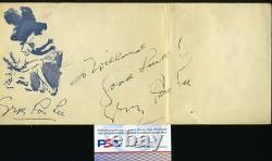 Gypsy Rose Lee PSA DNA Coa Signed Envelope Autograph