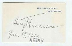 HARRY S. TRUMAN Signed and Dated White House Card PSA/DNA LOA COA