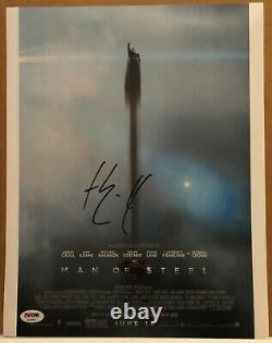 HENRY CAVILL as SUPERMAN 11X14 SIGNED PHOTO #2 MAN OF STEEL PSA DNA COA