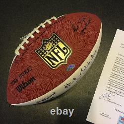 Hall Of Fame Multi Signed Inscribed NFL Football 20 Sigs Joe Namath PSA DNA COA