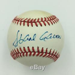 Hank Aaron Signed Official National League Baseball With PSA DNA COA
