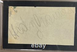 Hedy Lamarr SIGNED CARD SLAB AUTOGRAPH PSA COA PSA/DNA