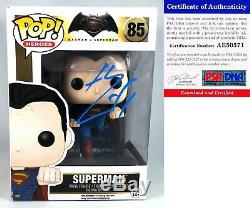 Henry Cavill Signed Funko Pop Figurine Superman #85 PSA/DNA COA