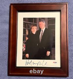 Hillary Clinton Signed 8x10 Photo with Bill PSA/DNA COA 1st Lady White House