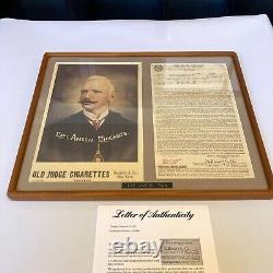 Historic Cap Anson Signed Autographed 1918 Contract PSA DNA COA