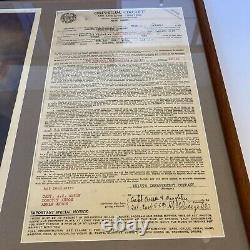 Historic Cap Anson Signed Autographed 1918 Contract PSA DNA COA