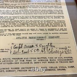 Historic Cap Anson Signed Autographed 1918 Contract PSA DNA COA