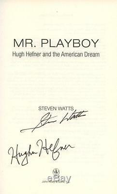 Hugh Hefner signed Mr Playboy first edition hardcover book Psa/Dna Coa