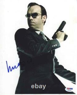 Hugo Weaving Matrix Autographed Signed 8x10 Photo Authentic PSA/DNA COA AFTAL