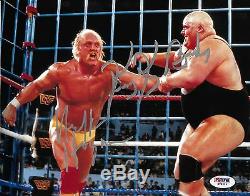 Hulk Hogan & King Kong Bundy Signed WWE 8x10 Photo PSA/DNA COA Wrestlemania II 2