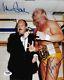 Hulk Hogan & Mean Gene Okerlund Signed Wwe 8x10 Photo Psa/dna Coa Auto'd Picture