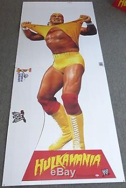 Hulk Hogan Signed LifeSize Cardboard Standee PSA/DNA COA WWE Autograph Cut Out