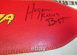 Hulk Hogan Signed Official Hulkamania Weight Belt PSA/DNA COA WWE WWF Knows Best