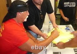 Hulk Hogan Signed Pro Wrestling Trunks PSA/DNA COA WWE Wrestlemania 1980's Style