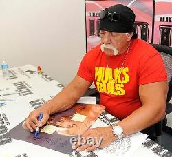 Hulk Hogan & Zeus Signed WWE No Holds Barred 16x20 Photo PSA/DNA COA Tiny Lister