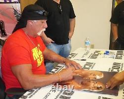 Hulk Hogan & Zeus Signed WWE No Holds Barred 16x20 Photo PSA/DNA COA Tiny Lister