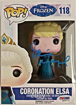IDINA MENZEL signed Disney FROZEN Coronation Elsa Funko Pop PSA/DNA Witness COA
