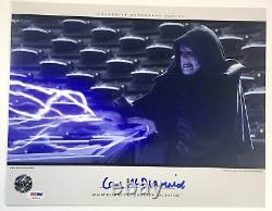 Ian McDiarmid Star Wars signed ESB Photo 11x14 psa dna coa