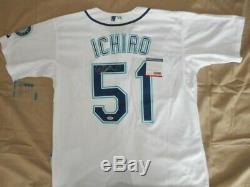 Ichiro Suzuki Autographed Mariners throwback Jersey PSA/DNA COA AUTO SIGNED